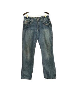 Ariat M3 Straight Jeans Men Size 32 Streetwear Distressed Destroyed Torn Ripped